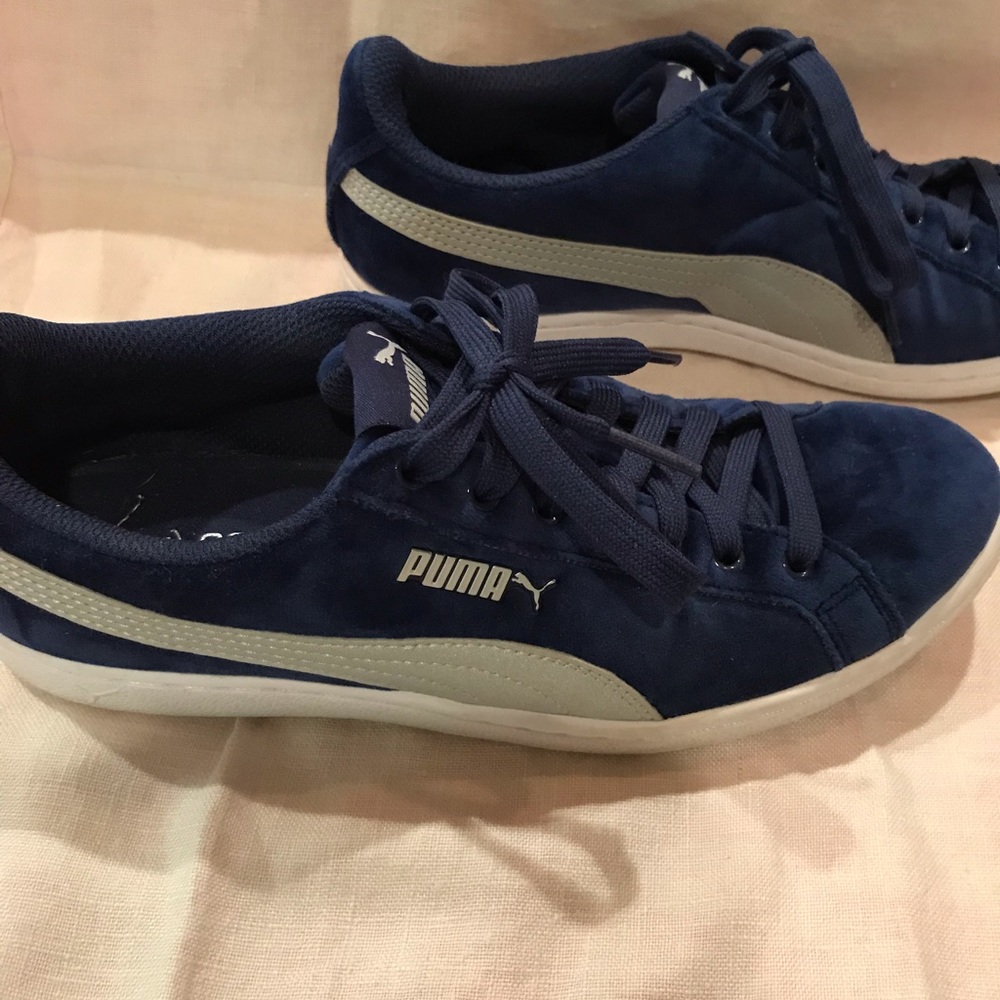 Puma sneakers, blue velvet